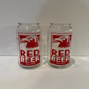 LIMITED EDITION Loot Crate Archer Red Beer Since 1844 Glass Set of 2 16oz